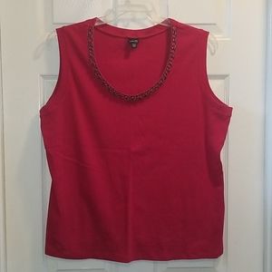 NWOT Rafaella Dessy Red Tank 2X